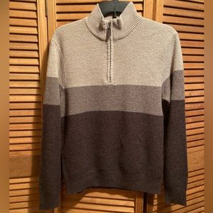 Dockers Brown, Taupe & Beige Mock Turtleneck Knit Sweater